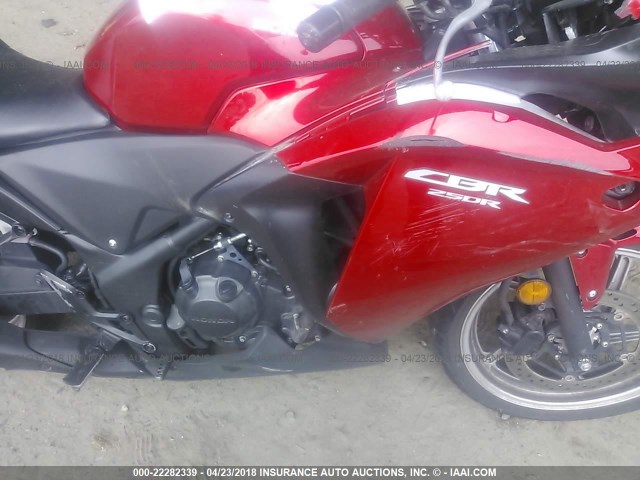 MLHMC4109C5206971 - 2012 HONDA CBR250 R RED photo 8