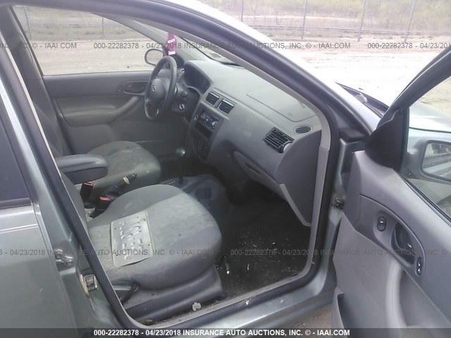 1FAFP34N55W224131 - 2005 FORD FOCUS ZX4 მწვანე ფოტო 5