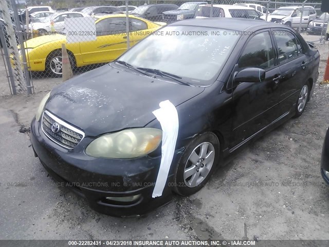 2T1BR32E27C792810 - 2007 TOYOTA COROLLA CE/LE/S BLACK photo 2