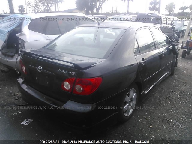 2T1BR32E27C792810 - 2007 TOYOTA COROLLA CE/LE/S BLACK photo 4