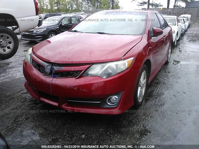 4T1BF1FK6CU508486 - 2012 TOYOTA CAMRY SE/LE/XLE RED photo 6