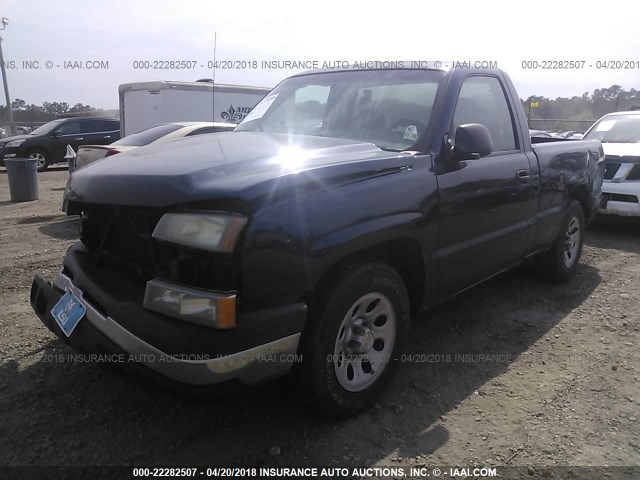 3GCEC14X87G156500 - 2007 CHEVROLET SILVERADO C1500 CLASSIC BLUE photo 2