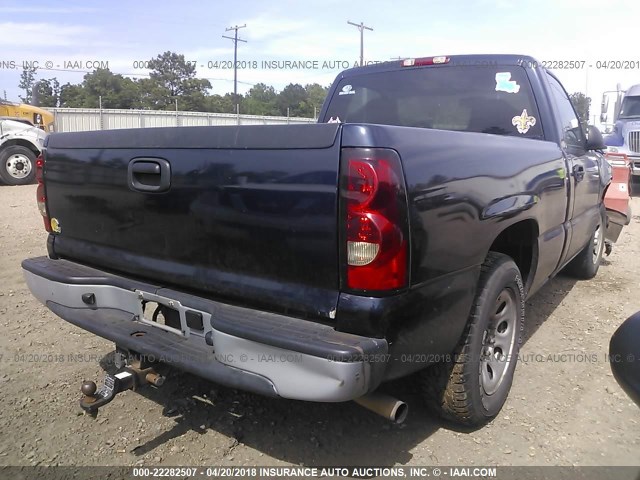 3GCEC14X87G156500 - 2007 CHEVROLET SILVERADO C1500 CLASSIC BLUE photo 4