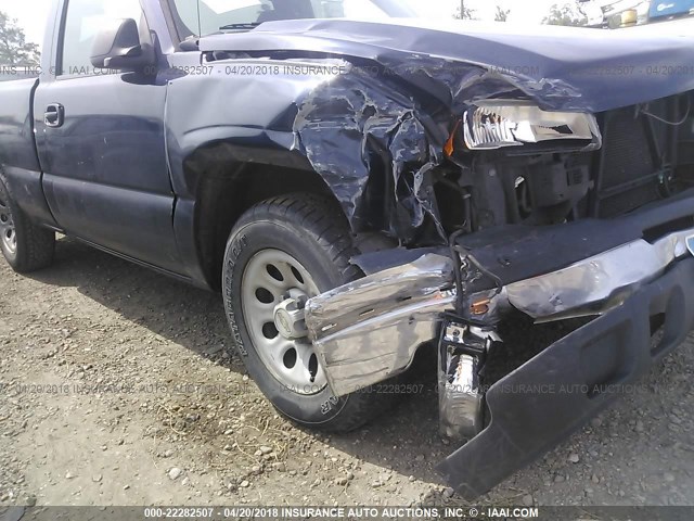 3GCEC14X87G156500 - 2007 CHEVROLET SILVERADO C1500 CLASSIC BLUE photo 6