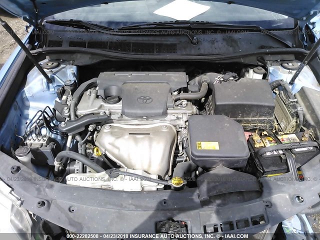 4T1BF1FKXCU529048 - 2012 TOYOTA CAMRY SE/LE/XLE BLUE photo 10