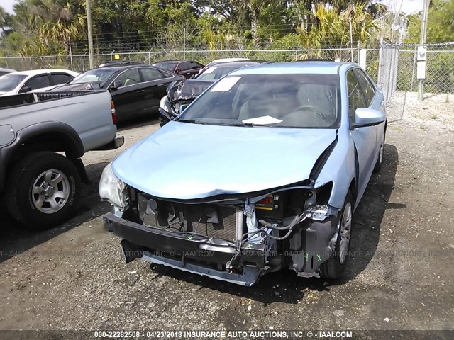 4T1BF1FKXCU529048 - 2012 TOYOTA CAMRY SE/LE/XLE BLUE photo 6