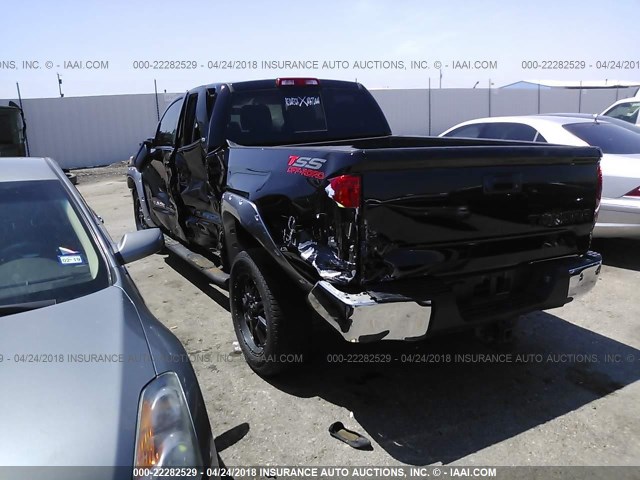 5TFRM5F12EX068307 - 2014 TOYOTA TUNDRA DOUBLE CAB SR/SR5 BLACK photo 3