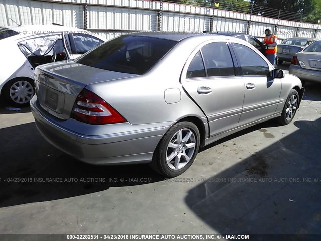 WDBRF54HX7F885199 - 2007 MERCEDES-BENZ C 280 TAN photo 4