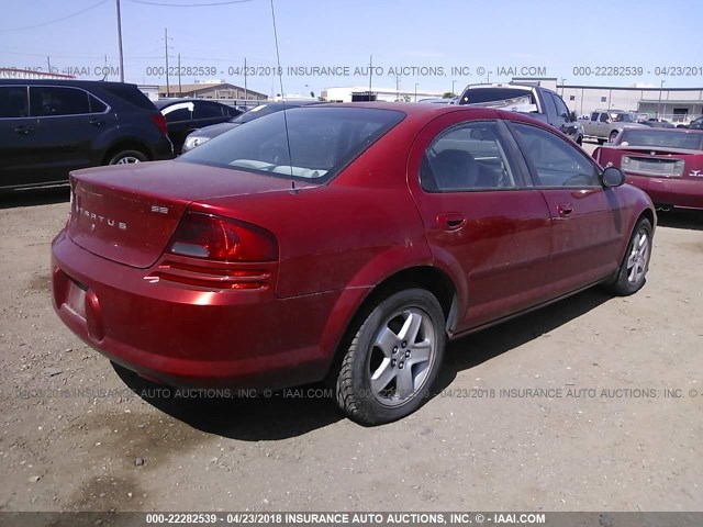 1B3AL46X42N135898 - 2002 DODGE STRATUS SE PLUS RED photo 4