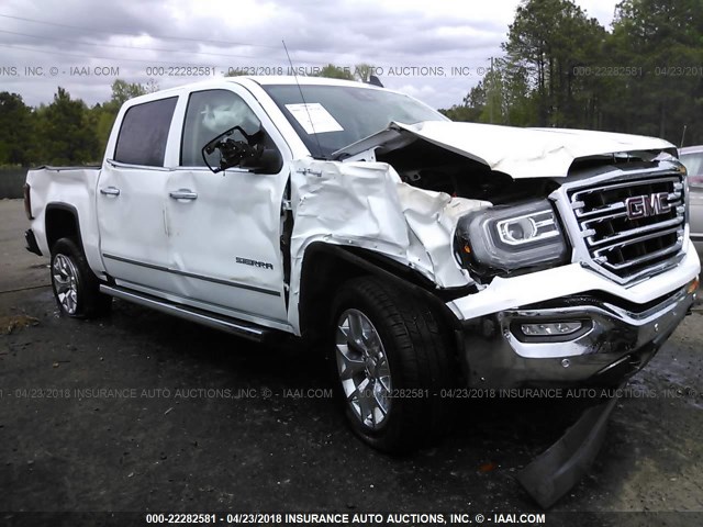 3GTU2NECXJG179284 - 2018 GMC SIERRA K1500 SLT WHITE photo 1