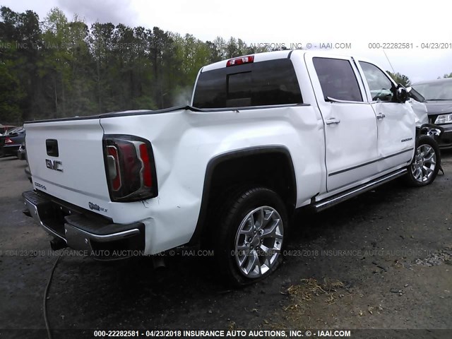 3GTU2NECXJG179284 - 2018 GMC SIERRA K1500 SLT WHITE photo 4