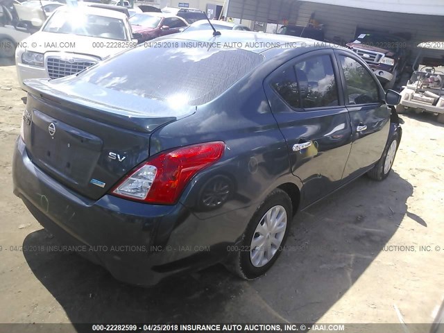 3N1CN7AP0FL840958 - 2015 NISSAN VERSA S/S PLUS/SV/SL BLUE photo 4