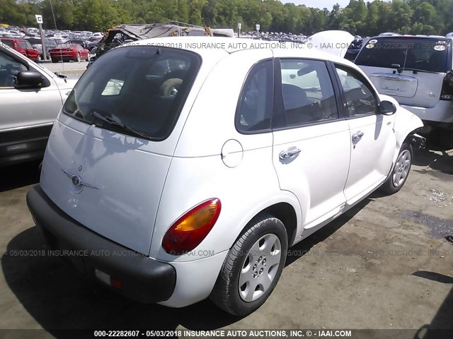 3C4FY48B33T626603 - 2003 CHRYSLER PT CRUISER CLASSIC WHITE photo 4