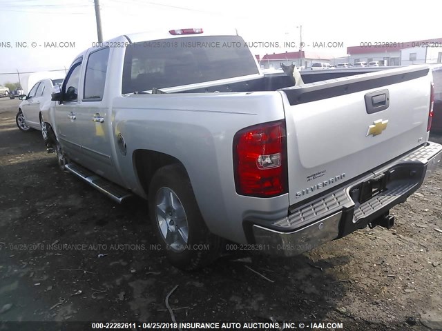 3GCPCSE06DG161450 - 2013 CHEVROLET SILVERADO C1500 LT SILVER photo 3