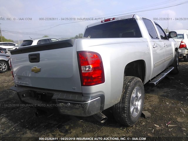 3GCPCSE06DG161450 - 2013 CHEVROLET SILVERADO C1500 LT SILVER photo 4