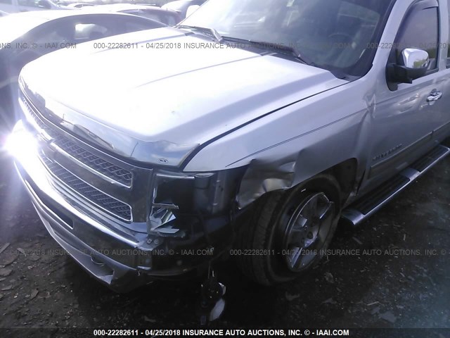 3GCPCSE06DG161450 - 2013 CHEVROLET SILVERADO C1500 LT SILVER photo 6