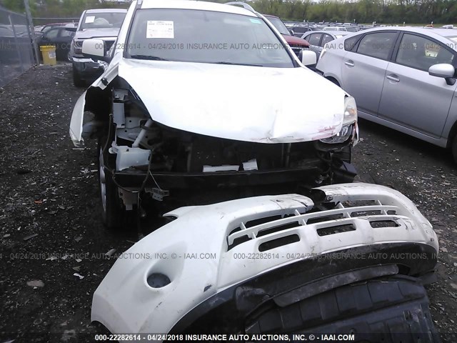 JN8AS5MV9BW308015 - 2011 NISSAN ROGUE S/SV/KROM WHITE photo 6