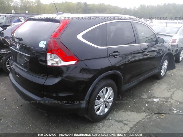 2HKRM3H76DH508853 - 2013 HONDA CR-V EXL BLACK photo 4