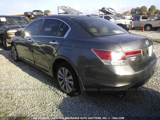 5KBCP3F81BB001946 - 2011 HONDA ACCORD EXL GRAY photo 3