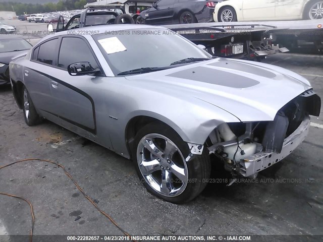 2B3CL5CT7BH524365 - 2011 DODGE CHARGER R/T SILVER photo 1