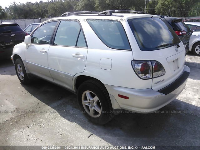 JTJGF10U510108568 - 2001 LEXUS RX 300 WHITE photo 3