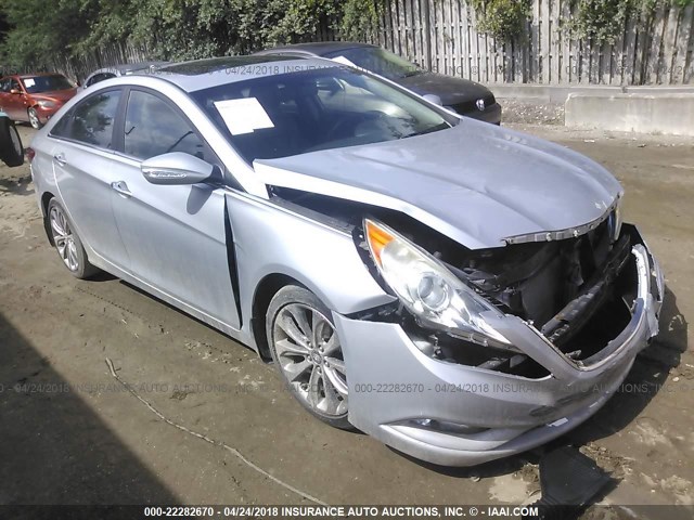 5NPEC4AB7BH187778 - 2011 HYUNDAI SONATA SE/LIMITED SILVER photo 1