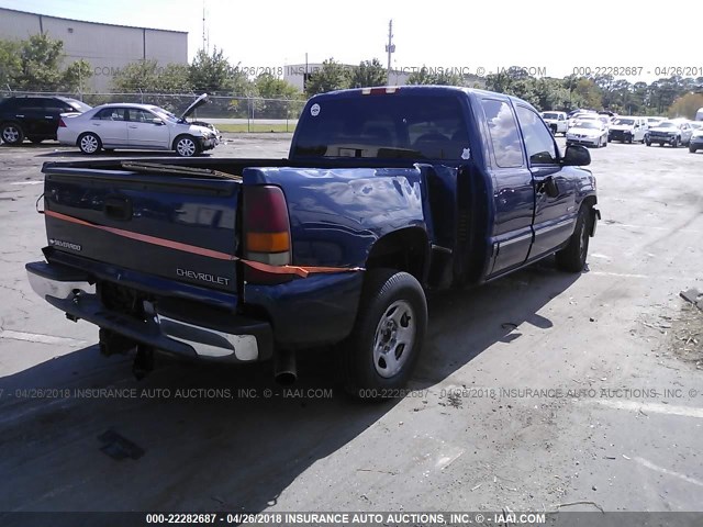 2GCEC19T411207237 - 2001 CHEVROLET SILVERADO C1500 BLUE photo 4