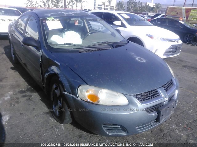 1B3EL46X86N279512 - 2006 DODGE STRATUS SXT BLUE photo 1