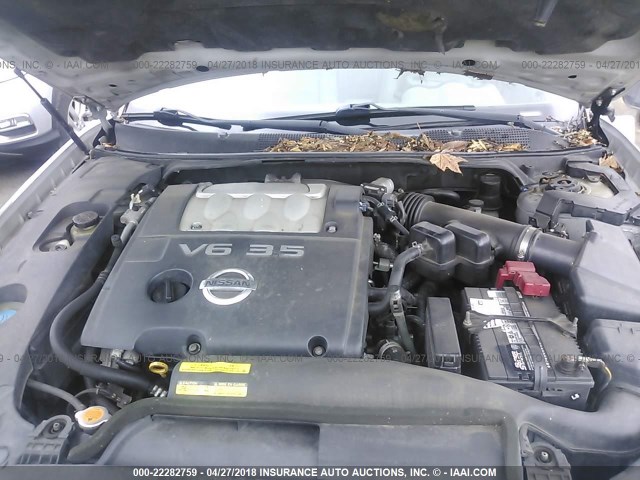 1N4BA41E65C806296 - 2005 NISSAN MAXIMA SE/SL SILVER photo 10