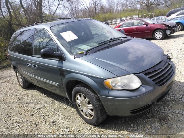 2A4GP54L46R748240 - 2006 CHRYSLER TOWN & COUNTRY TOURING TEAL photo 1