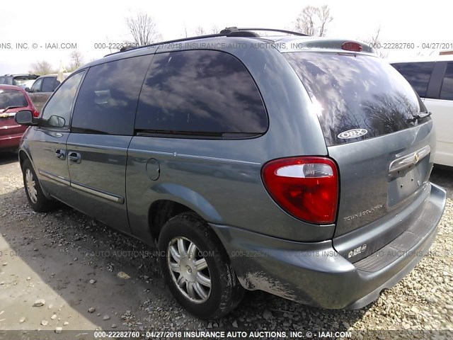 2A4GP54L46R748240 - 2006 CHRYSLER TOWN & COUNTRY TOURING TEAL photo 3