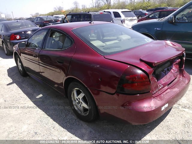 2G2WS522341115285 - 2004 PONTIAC GRAND PRIX GT2 MAROON photo 3