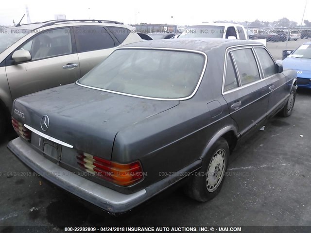 WDBCA35D3GA257244 - 1986 MERCEDES-BENZ 420 SEL BLACK photo 4