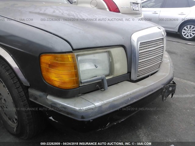 WDBCA35D3GA257244 - 1986 MERCEDES-BENZ 420 SEL BLACK photo 6