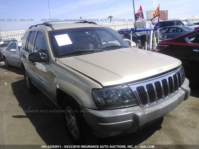 1J4G258S2XC771025 - 1999 JEEP GRAND CHEROKEE LAREDO GOLD photo 1