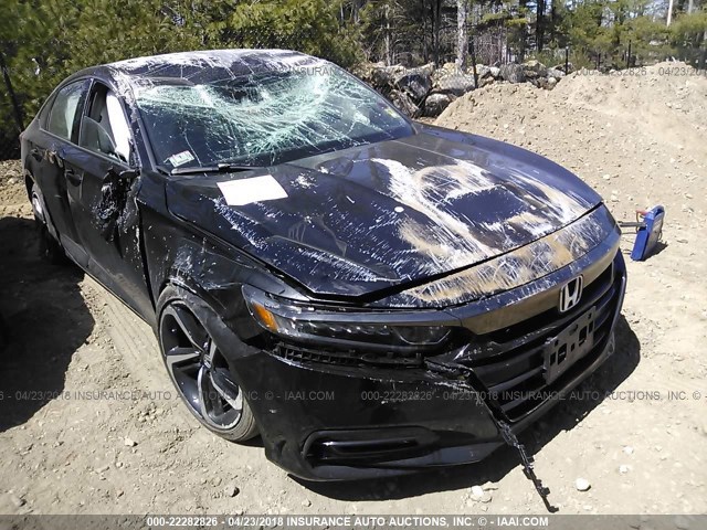 1HGCV1F33JA034856 - 2018 HONDA ACCORD SPORT 黑色 照片 1