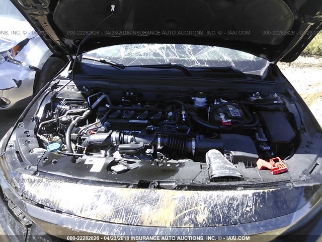 1HGCV1F33JA034856 - 2018 HONDA ACCORD SPORT 黑色 照片 10
