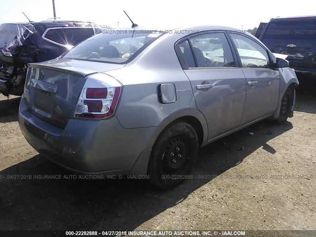 3N1AB61E08L647091 - 2008 NISSAN SENTRA 2.0/2.0S/2.0SL ნაცრისფერი ფოტო 4