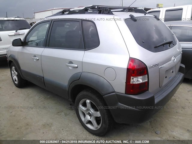 KM8JN12D05U144588 - 2005 HYUNDAI TUCSON GLS/LX SILVER photo 3