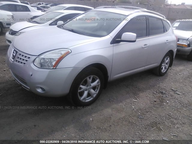 JN8AS58T28W008799 - 2008 NISSAN ROGUE S/SL SILVER photo 2