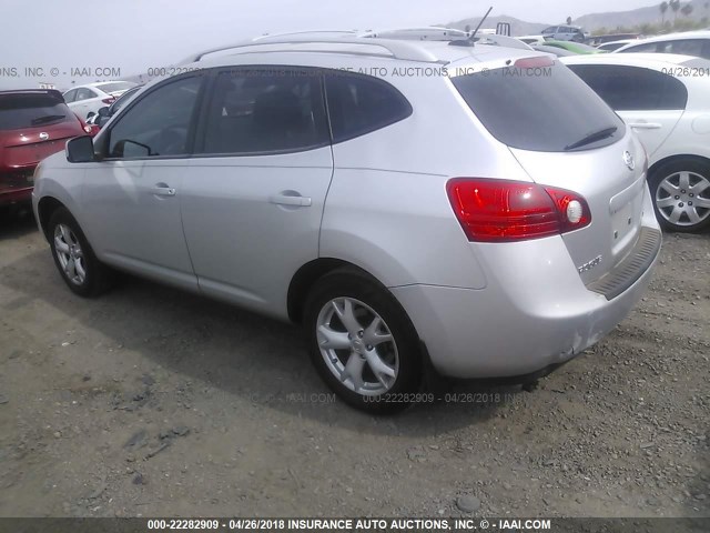 JN8AS58T28W008799 - 2008 NISSAN ROGUE S/SL SILVER photo 3