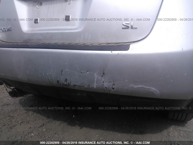 JN8AS58T28W008799 - 2008 NISSAN ROGUE S/SL SILVER photo 6