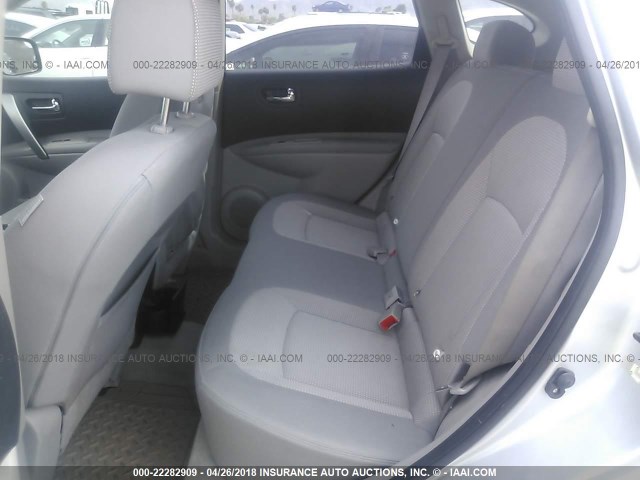 JN8AS58T28W008799 - 2008 NISSAN ROGUE S/SL SILVER photo 8