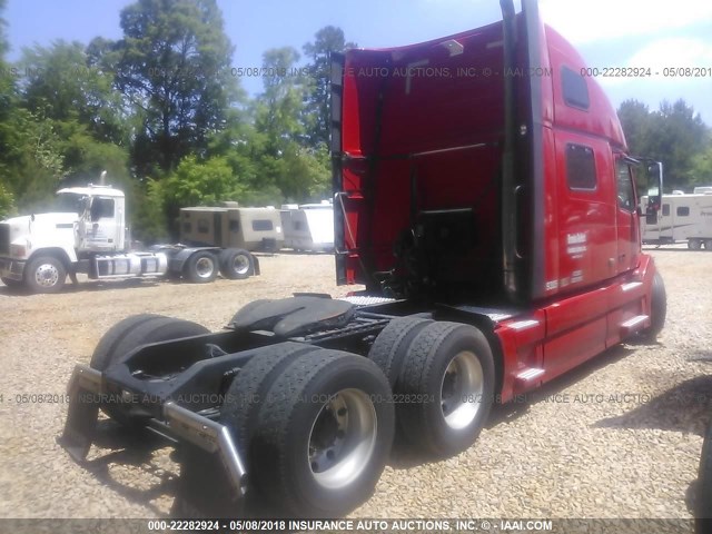 4V4NC9EH7CN563350 - 2012 VOLVO VNL RED photo 4