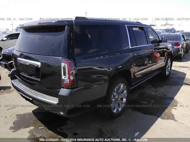 1GKS2HKJ5GR273629 - 2016 GMC YUKON XL DENALI GRAY photo 4