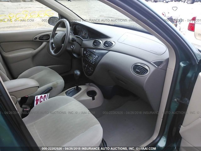 1FAFP36391W247708 - 2001 FORD FOCUS SE/SE COMFORT GREEN photo 5