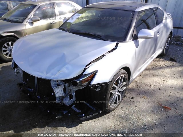 JTKJF5C76E3086759 - 2014 TOYOTA SCION TC 银色 照片 2