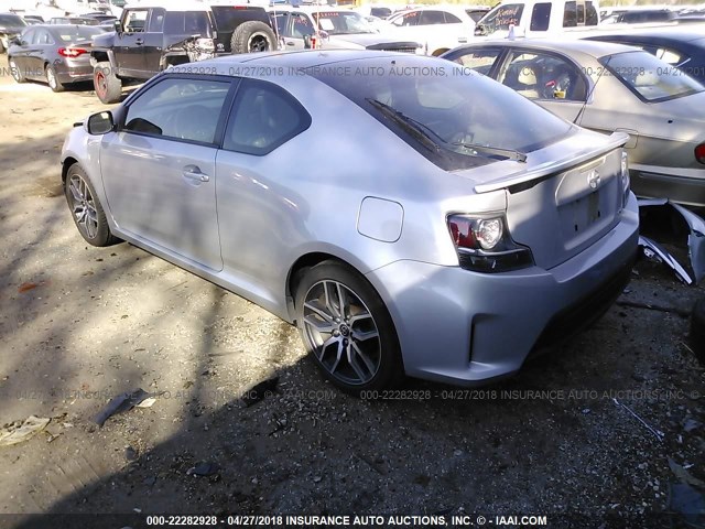 JTKJF5C76E3086759 - 2014 TOYOTA SCION TC 银色 照片 3