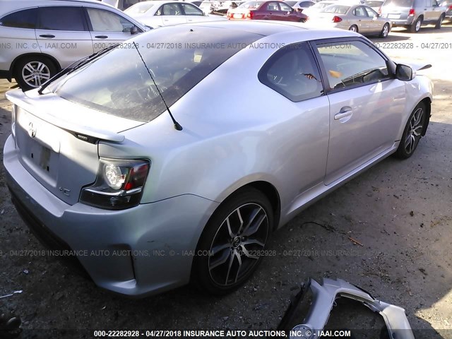 JTKJF5C76E3086759 - 2014 TOYOTA SCION TC 银色 照片 4
