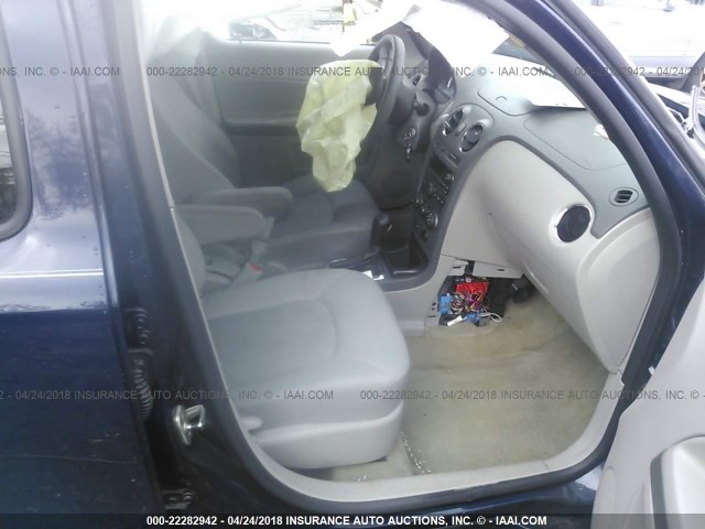 3GNBAADB9AS510081 - 2010 CHEVROLET HHR LS BLUE photo 5